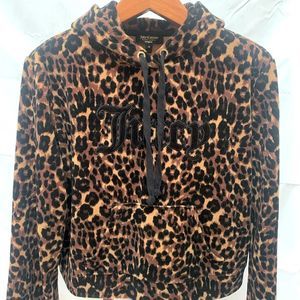 Juicy Couture Black Label Leopard Print Hoodie (M)